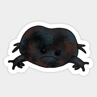 Black Rain Frog Sticker